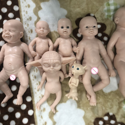 COSDOLL Silicone Reborn Baby Dolls Lifelike Newbron Baby Unpainted Doll Vivid Soft Dolls Gift Wholesale Doll DIY Blank Toys Kit
