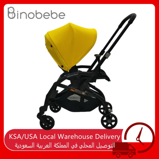 Baby Stroller For Travel Portable Folding Pram Infant Trolley Two Way Push City Cart For Baby Girl Boy With Big Shopping Basket
