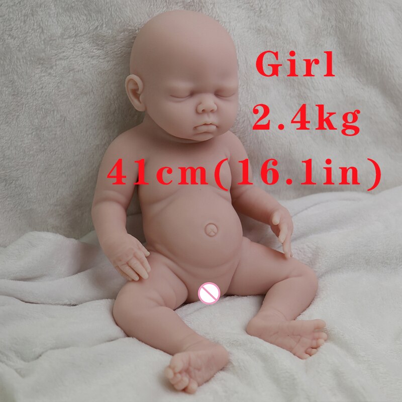 COSDOLL Silicone Reborn Baby Dolls Lifelike Newbron Baby Unpainted Doll Vivid Soft Dolls Gift Wholesale Doll DIY Blank Toys Kit