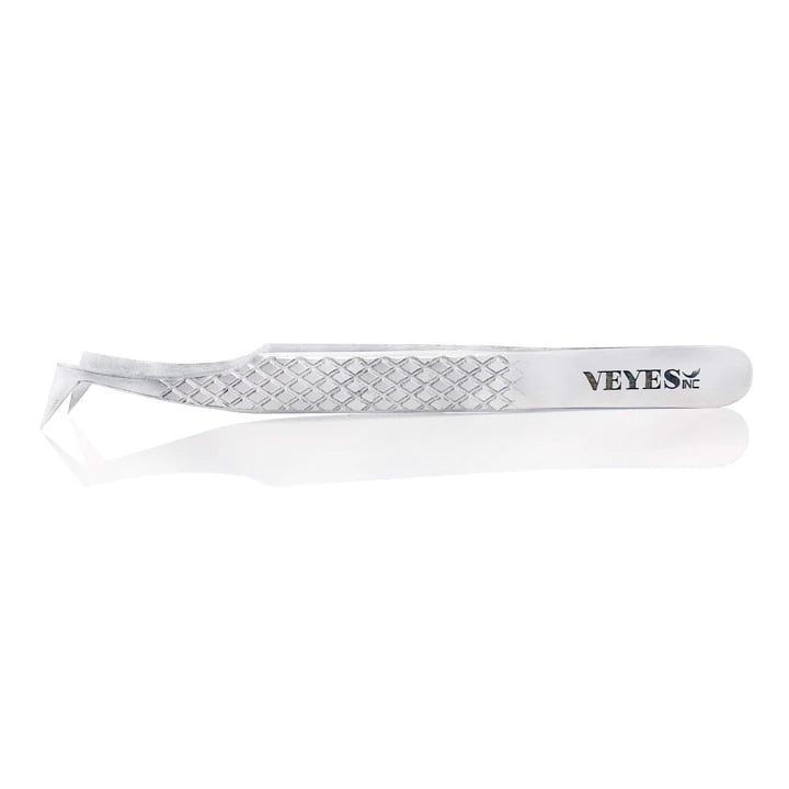 Veyes Inc Eyelash Extensions Tweezers Veyelash Professional 90 Degree Tweezers for Volume Stainless steel 3D Accurate Closure