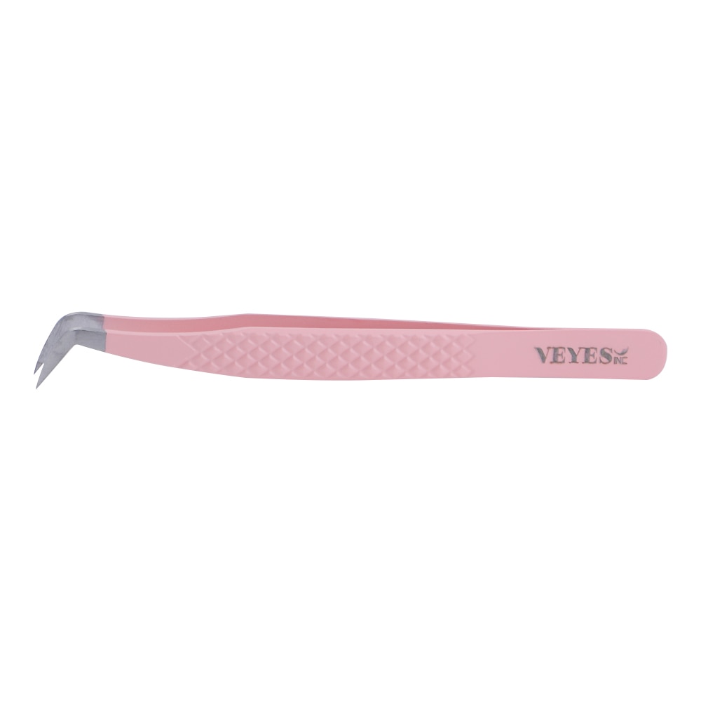 Veyes Inc Eyelash Extensions Tweezers Veyelash Professional 90 Degree Tweezers for Volume Stainless steel 3D Accurate Closure