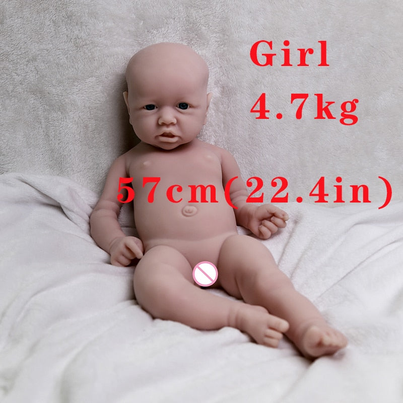 COSDOLL Silicone Reborn Baby Dolls Lifelike Newbron Baby Unpainted Doll Vivid Soft Dolls Gift Wholesale Doll DIY Blank Toys Kit