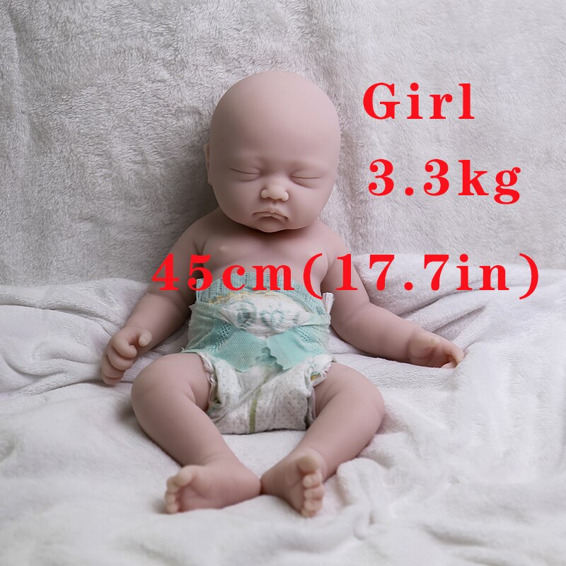 COSDOLL Silicone Reborn Baby Dolls Lifelike Newbron Baby Unpainted Doll Vivid Soft Dolls Gift Wholesale Doll DIY Blank Toys Kit