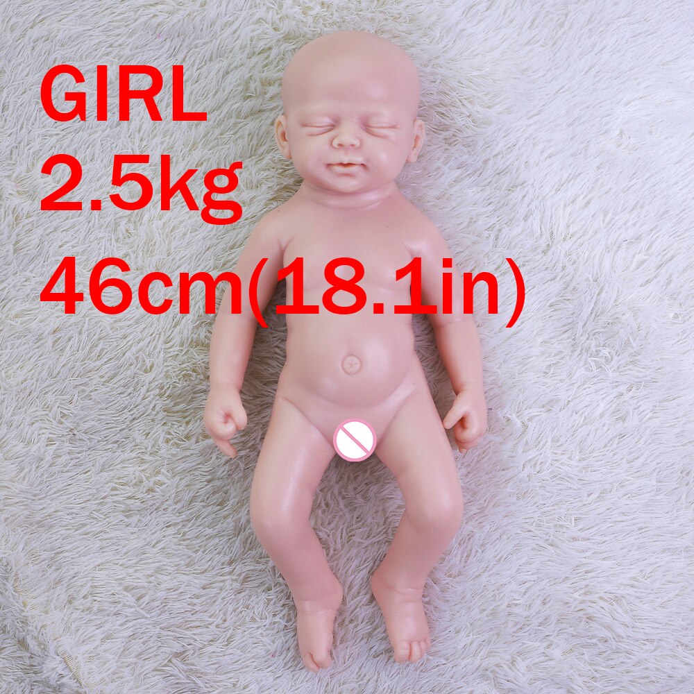 COSDOLL Silicone Reborn Baby Dolls Lifelike Newbron Baby Unpainted Doll Vivid Soft Dolls Gift Wholesale Doll DIY Blank Toys Kit