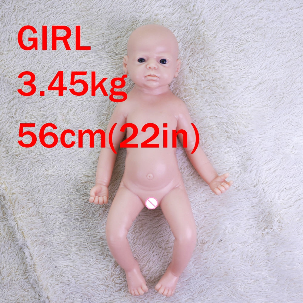 COSDOLL Silicone Reborn Baby Dolls Lifelike Newbron Baby Unpainted Doll Vivid Soft Dolls Gift Wholesale Doll DIY Blank Toys Kit