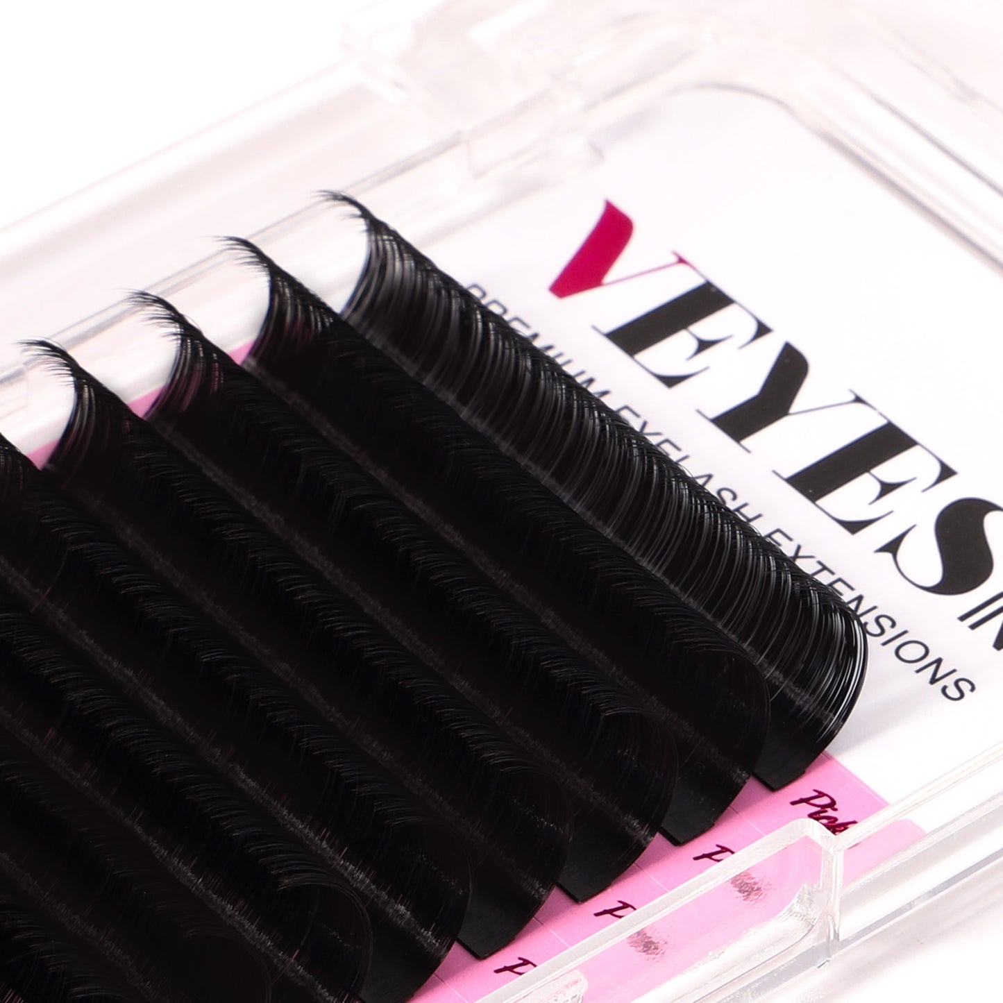 Veyes Inc Classic Eyelash Students Training Kit Veyelash 8-16 Mix Individual Lash Extensions Matte Black Silk Lashes Wholesale