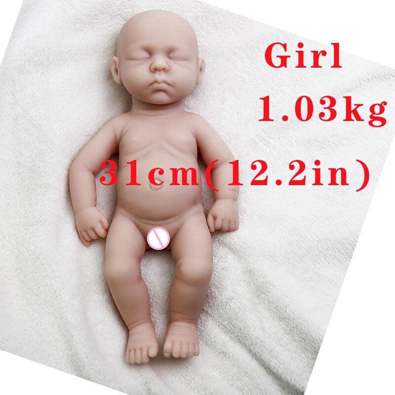 COSDOLL Silicone Reborn Baby Dolls Lifelike Newbron Baby Unpainted Doll Vivid Soft Dolls Gift Wholesale Doll DIY Blank Toys Kit