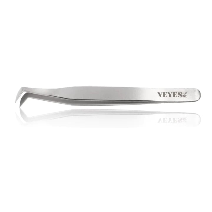 Veyes Inc Eyelash Extensions Tweezers Veyelash Professional 90 Degree Tweezers for Volume Stainless steel 3D Accurate Closure