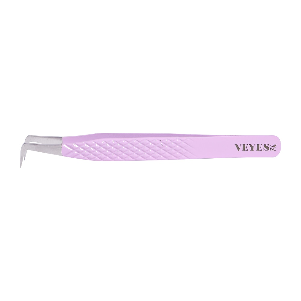 Veyes Inc Eyelash Extensions Tweezers Veyelash Professional 90 Degree Tweezers for Volume Stainless steel 3D Accurate Closure