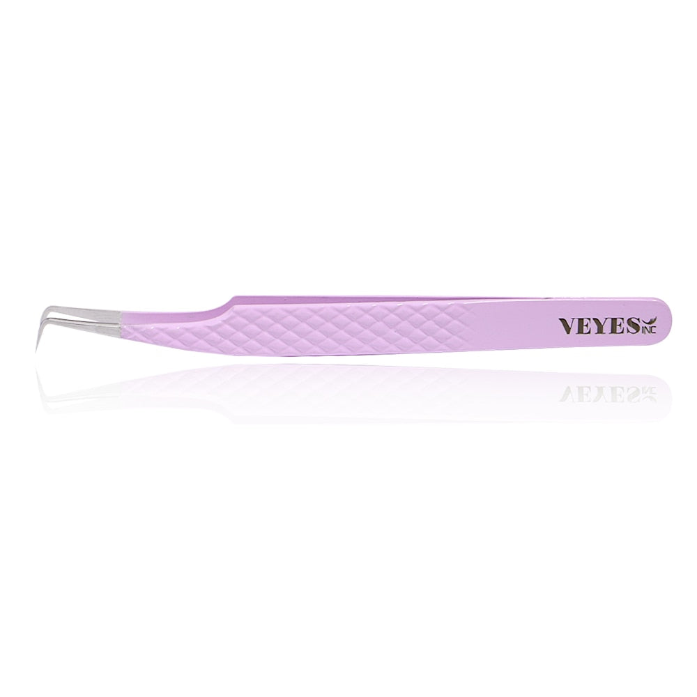 Veyes Inc Eyelash Extensions Tweezers Veyelash Professional 90 Degree Tweezers for Volume 3D Accurate Closure Anti-static Makeup