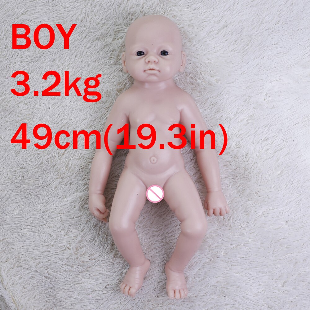 COSDOLL Silicone Reborn Baby Dolls Lifelike Newbron Baby Unpainted Doll Vivid Soft Dolls Gift Wholesale Doll DIY Blank Toys Kit