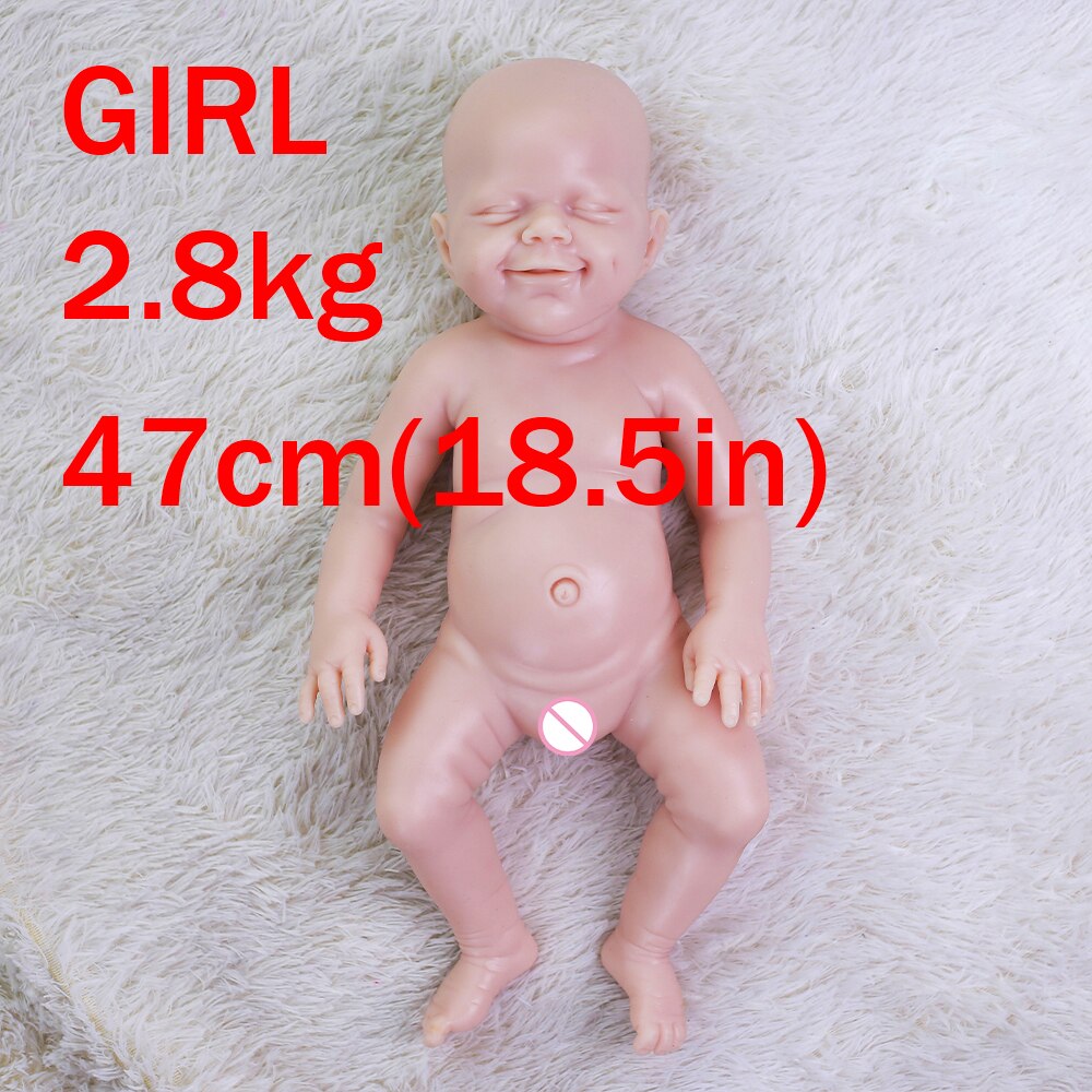 COSDOLL Silicone Reborn Baby Dolls Lifelike Newbron Baby Unpainted Doll Vivid Soft Dolls Gift Wholesale Doll DIY Blank Toys Kit