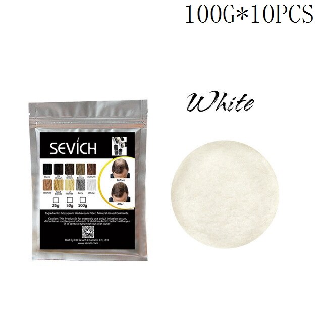 Sevich 10 Color 1000g Refill Bags Salon Regrowth Keratin Hair Fiber Thickening Hair Loss Conceal Styling Powders Extension