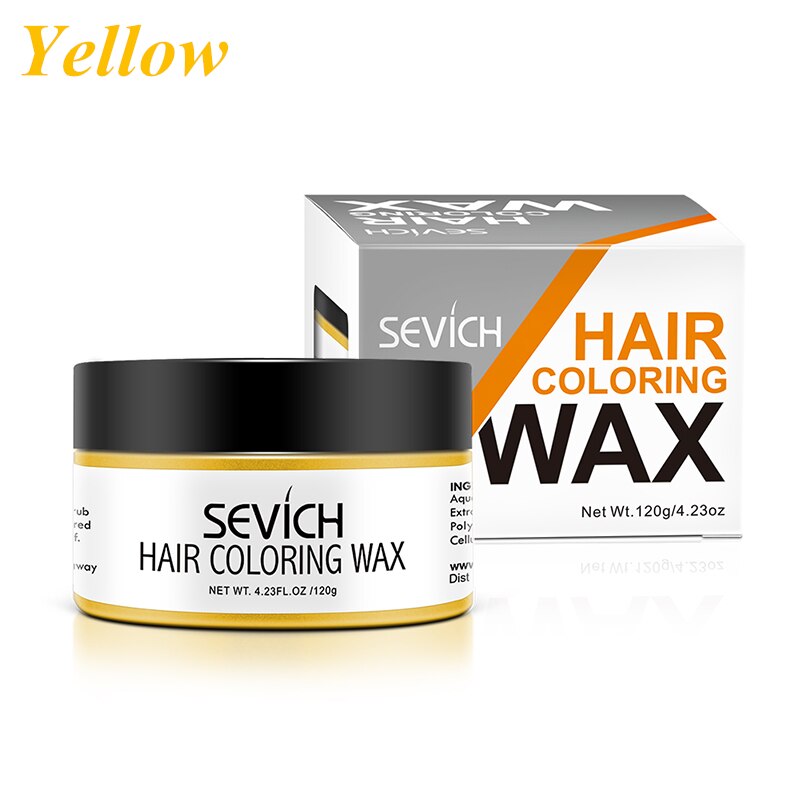 Sevich Temporary Hair Color Wax Salon Hair Coloring Styling Unisex Gray Disposable Dynamic Cake Party DIY Hairstyles 120g