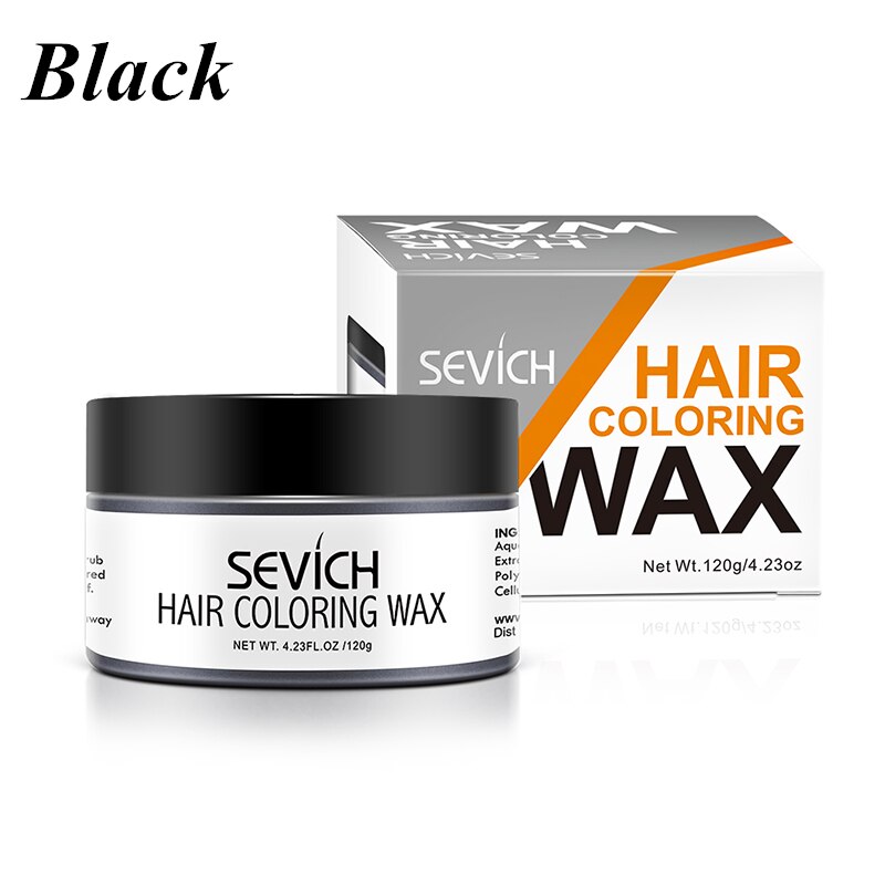 Sevich Temporary Hair Color Wax Salon Hair Coloring Styling Unisex Gray Disposable Dynamic Cake Party DIY Hairstyles 120g