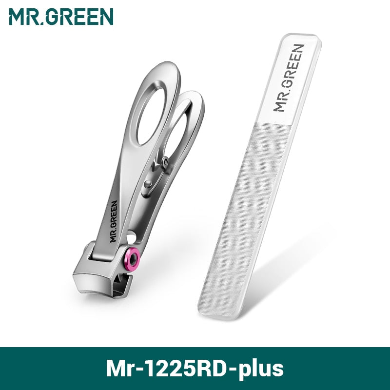 MR.GREEN Nail Clippers Stainless Steel Wide Jaw Opening Manicure Fingernail Cutter Thick Hard Ingrown Toenail Scissors tools