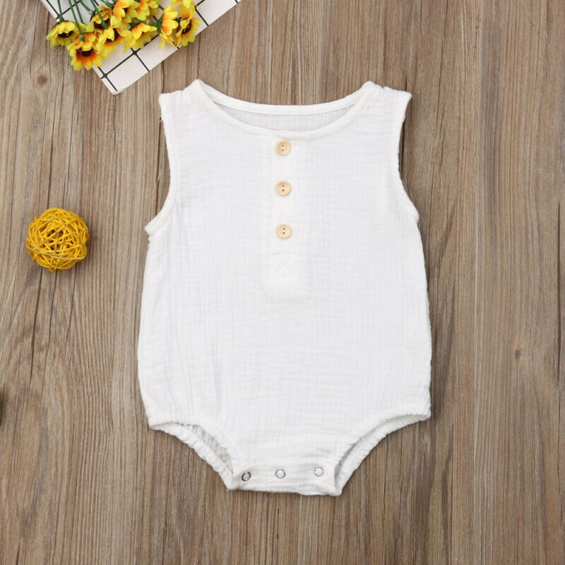 Pudcoco US Stock Newborn Toddler Boy Girl Summer Clothes Solid Romper Jumpsuit Outfit Bodysuit