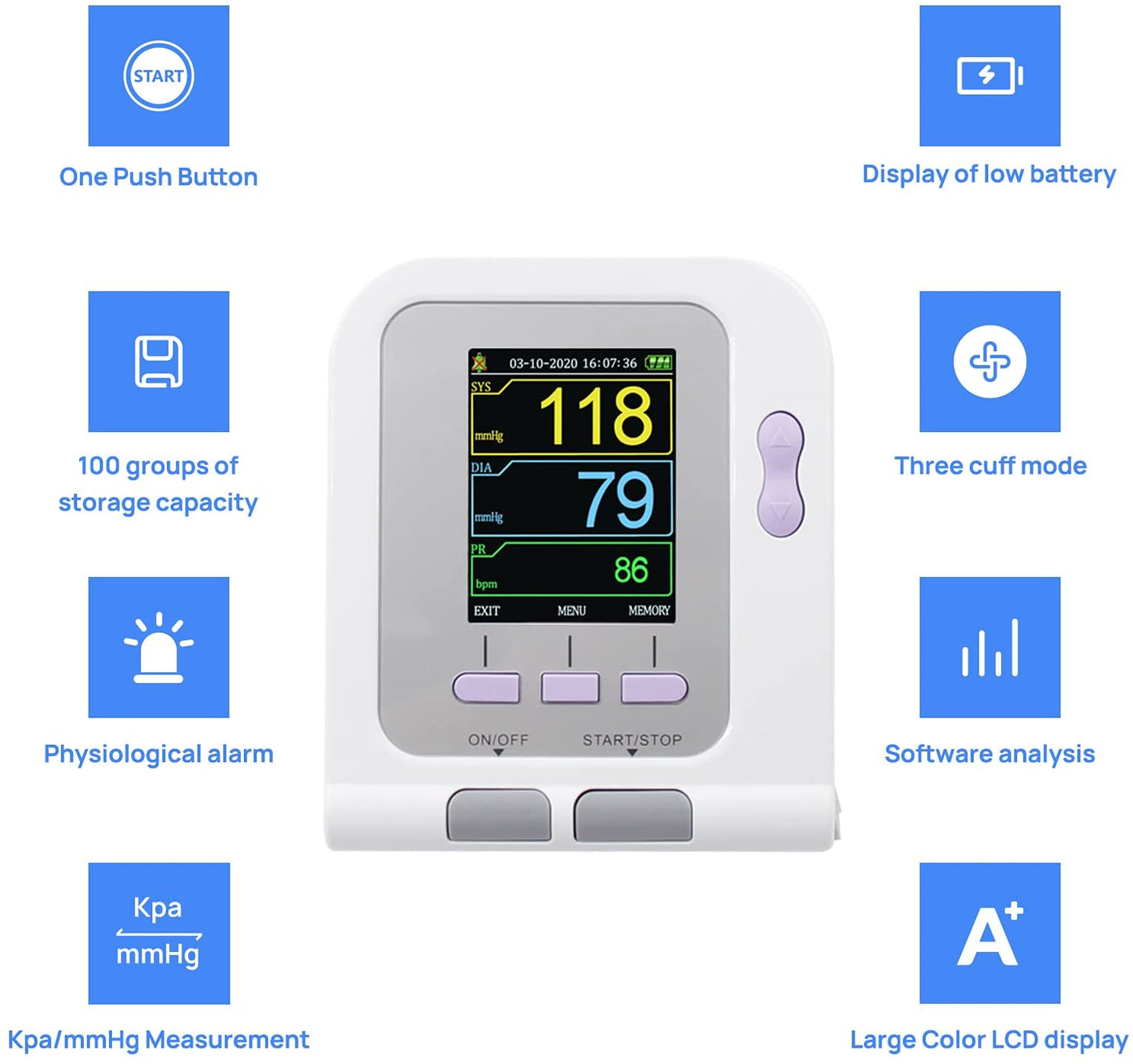 CONTEC08A-VET Digital Veterinary Blood Pressure Monitor NIBP Cuff,Dog/Cat/Pets Animal Care