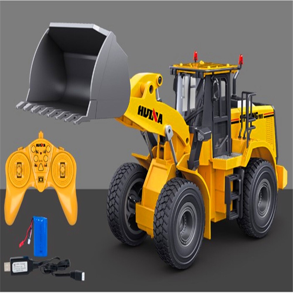 Latest 2020 December version 1/24 scale Huina 1567 RC Wheel Loader 7.4V 600mAh 9 channels for over 8 years old US/CANADA/AU/EU