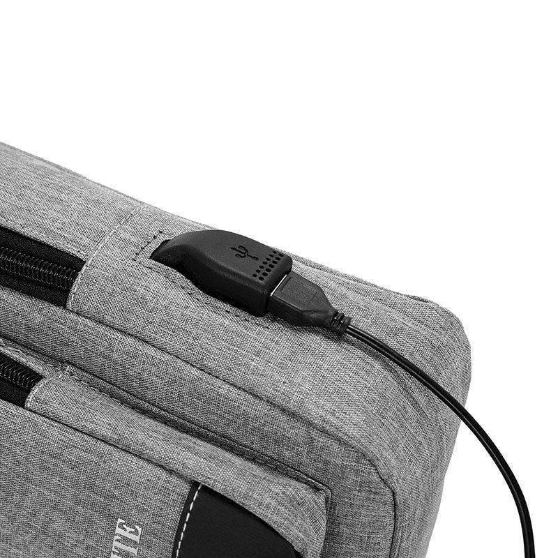 Casual Oxford Men's Chest Bag with USB Charging Port Outdoor Cross Bag Men Handbag Sling Shoulder Bag