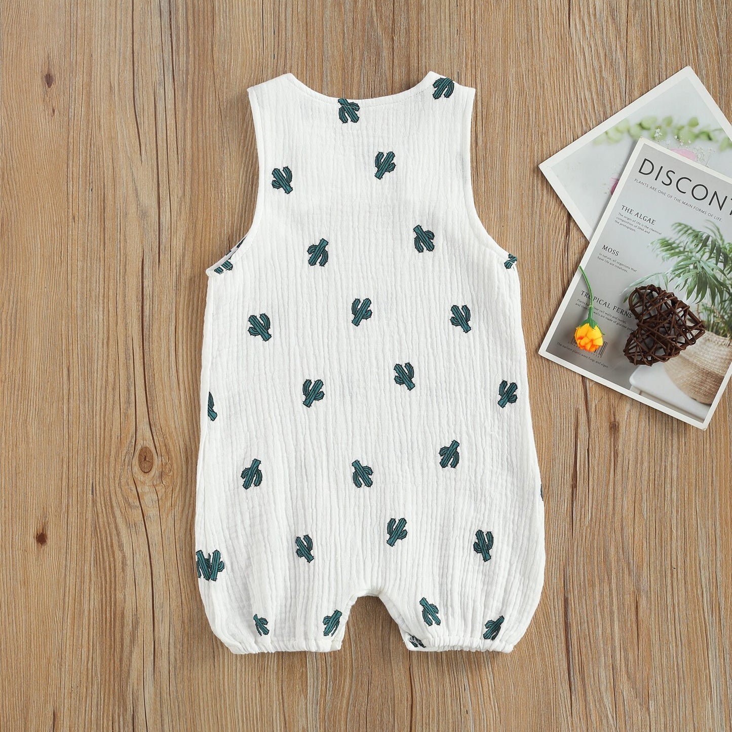 2021-01-20 lioraitiin 0-24M Newborn Baby Boys Girls Fashion Sleeveless Print Romper Stylish Loose Casual Spring Summer Romper