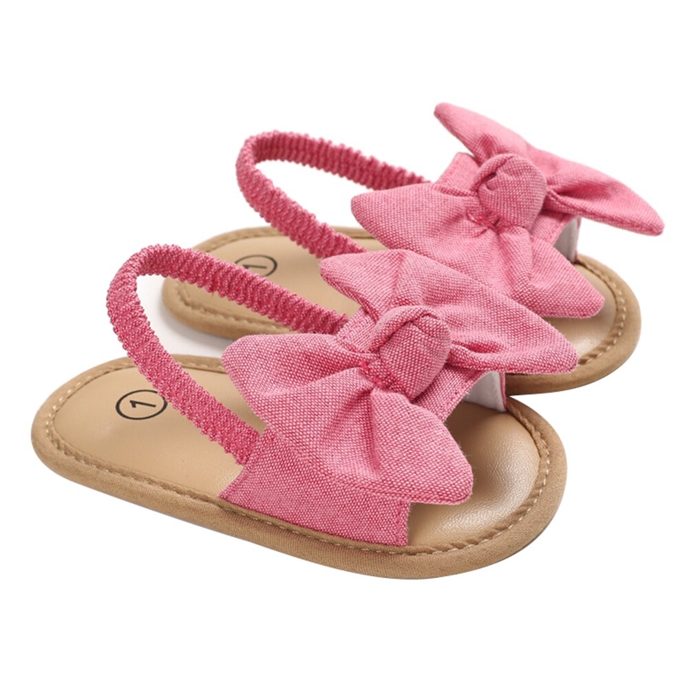 lioraitiin Kids Toddler Baby Girls Summer Shoes Big Bowknot Sandals Summer Beach Shoes Infant Baby Shoes