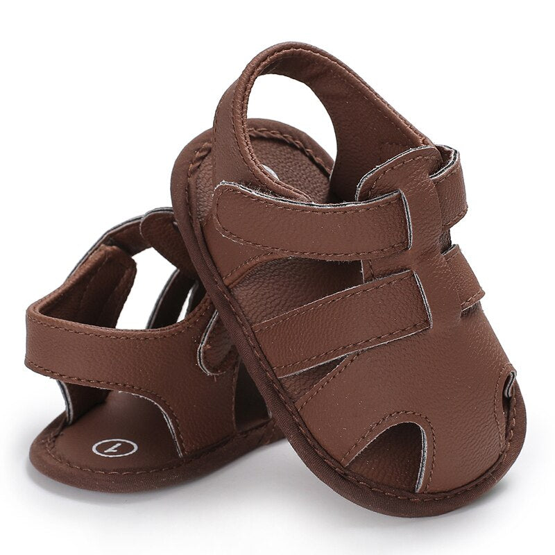 lioraitiin Baby Boy Sandals Focusnorm Fashion Toddler Kid Baby Boy Girl Sole Sandals Toddler Summer Shoes Sandals For 0-18M Baby