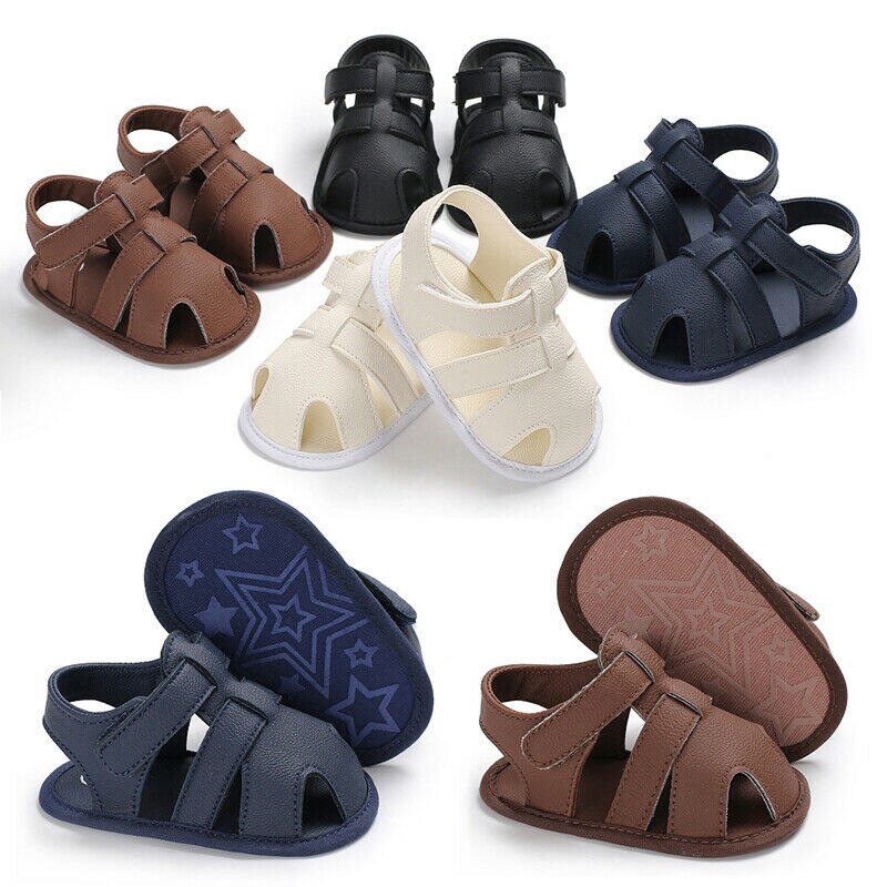 lioraitiin Baby Boy Sandals Focusnorm Fashion Toddler Kid Baby Boy Girl Sole Sandals Toddler Summer Shoes Sandals For 0-18M Baby