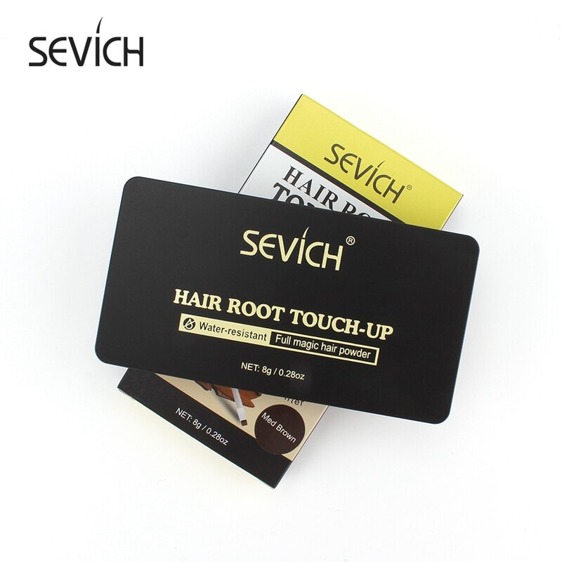 Sevich Hair Root Touch-Up 8g Hairline Shadow Powder 4 Colors Waterproof Edge Control Hairline Concealer Powder With Brush