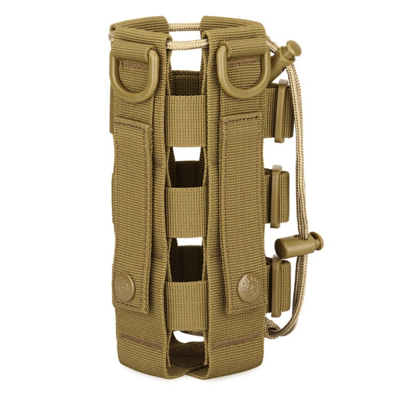 Molle Bag Tactical Water Bottle Pouch Bag Military Outdoor  Hiking cycling Drawstring Water Bottle Holder Kettle Carrier Bag