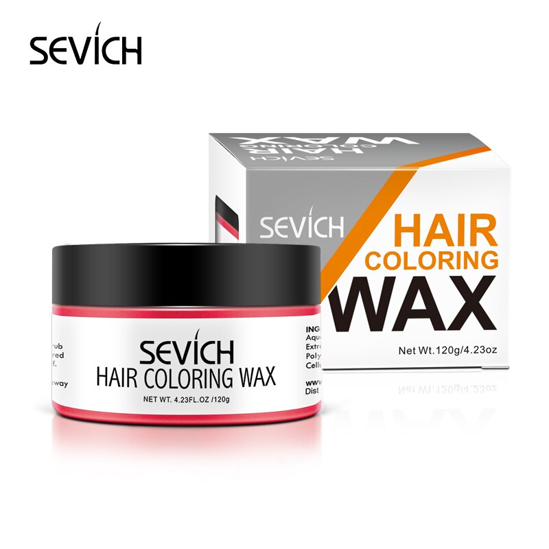 Sevich Temporary Hair Color Wax Salon Hair Coloring Styling Unisex Gray Disposable Dynamic Cake Party DIY Hairstyles 120g