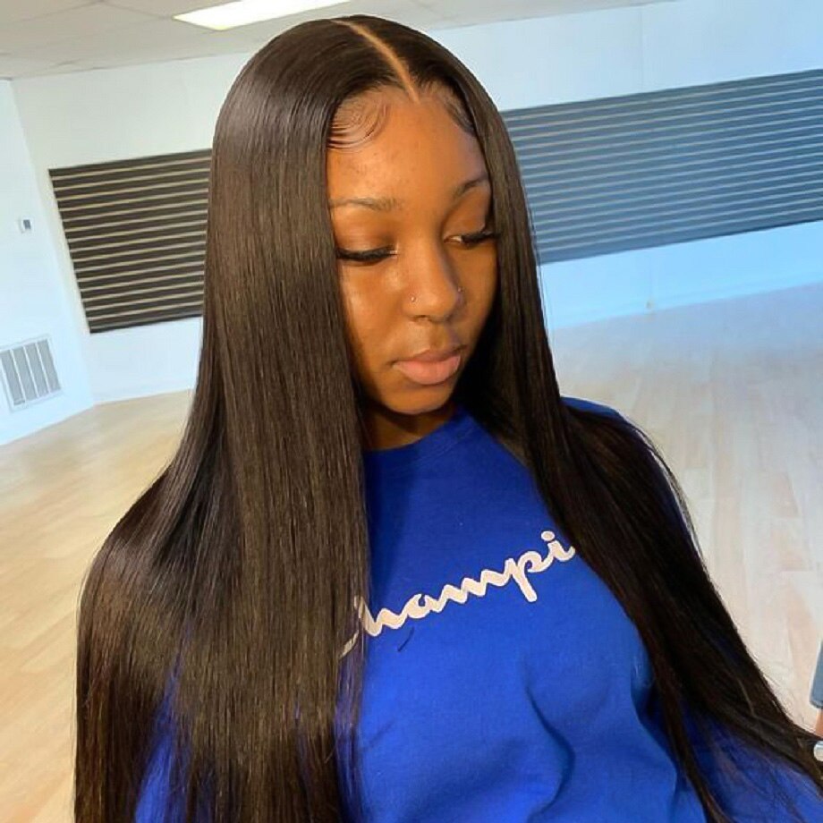 Brazilian Human Hair Weave Bundles 30 inch Straight Natural Short Long Virgin Hair Extension for Black Women 1 3 4 Bundles