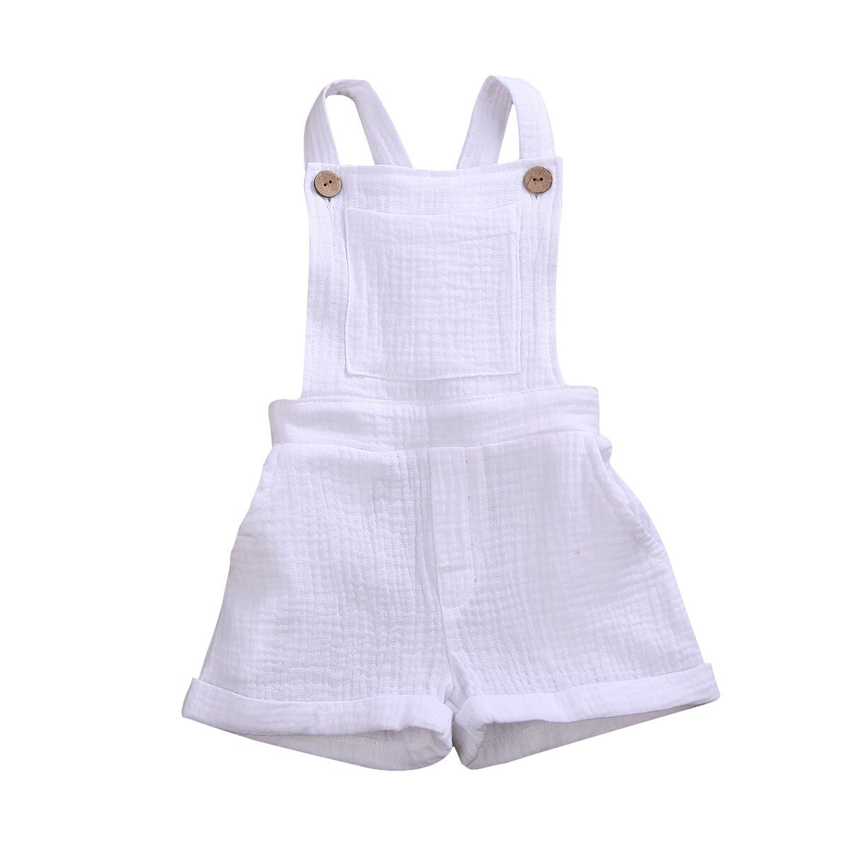 lioraitiin 0-5years New 5Colors Baby Girls Romper Clothes Sleeveless Solid Cotton Jumpsuit Summer Fashion Outfit