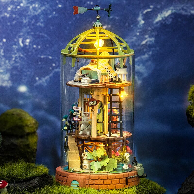 Robotime Rolife Doll House DIY Mysterious World House with Furniture Children Adult Miniature Dollhouse Wooden Kits Toys Gifts