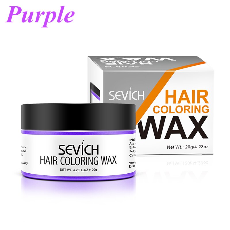 Sevich Temporary Hair Color Wax Salon Hair Coloring Styling Unisex Gray Disposable Dynamic Cake Party DIY Hairstyles 120g