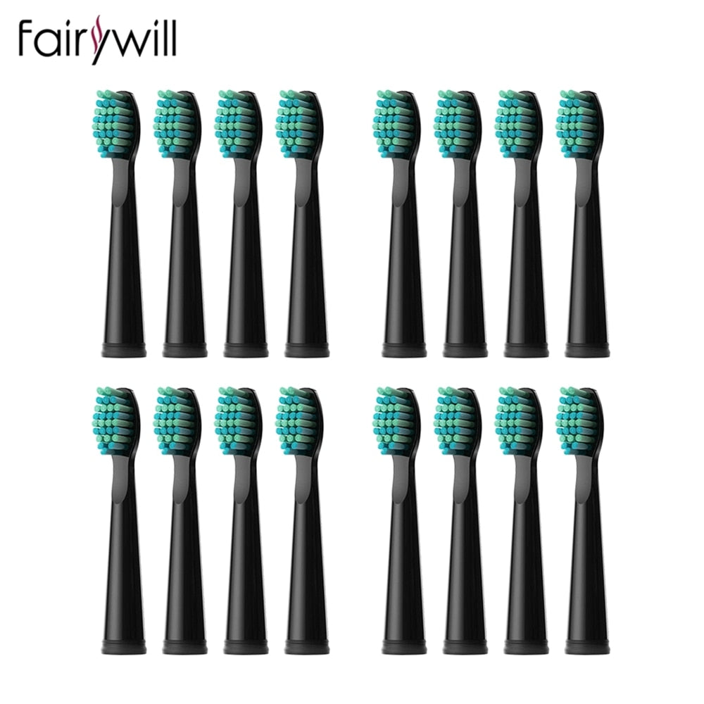 2023 Fairywill Toothbrush Replacement Heads 4Pcs 8 Pcs 16 Pcs Electric Toothbrush Sets for FW-507 FW-508 FW-917 Head Toothbrush