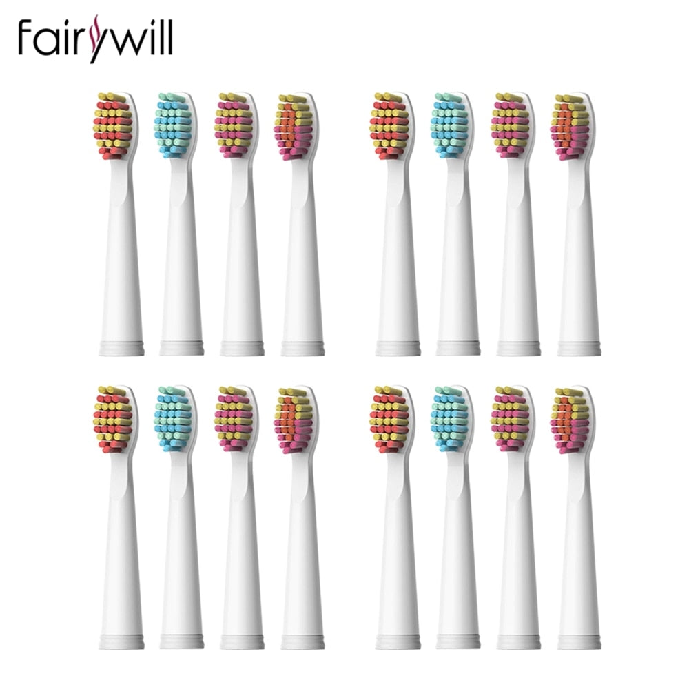 2023 Fairywill Toothbrush Replacement Heads 4Pcs 8 Pcs 16 Pcs Electric Toothbrush Sets for FW-507 FW-508 FW-917 Head Toothbrush