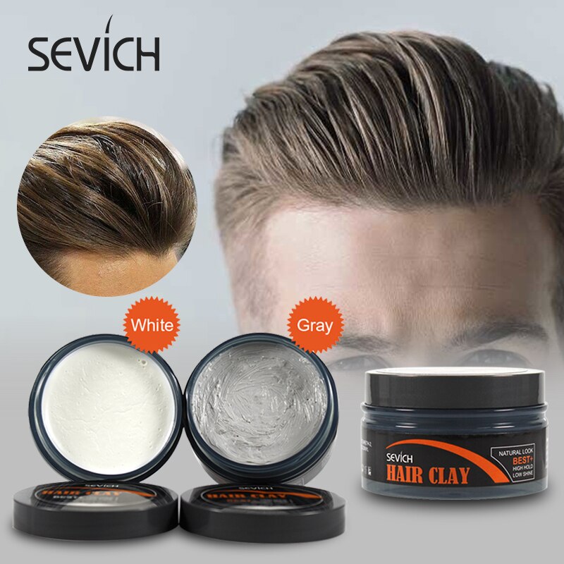 Sevich Hair Styling Clay Mud for Men Strong Hold Hairstyles Long Lasting Stereotype Hair Wax Matte Finished Molding Cream