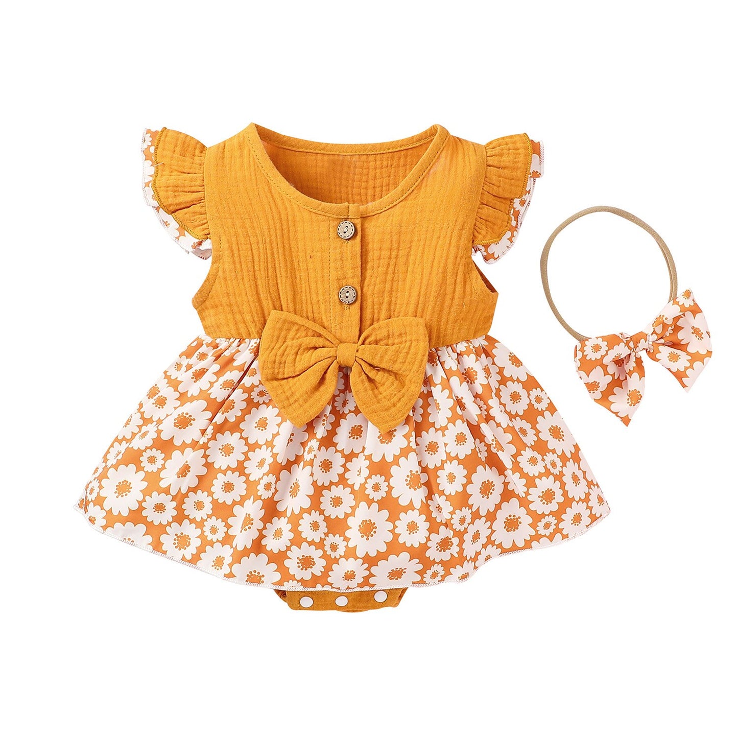 lioraitiin 0-18M Newborn Infant Baby Girl Summer Fashion Dress Off Shoulder Floral Printed Clothing 7Colors