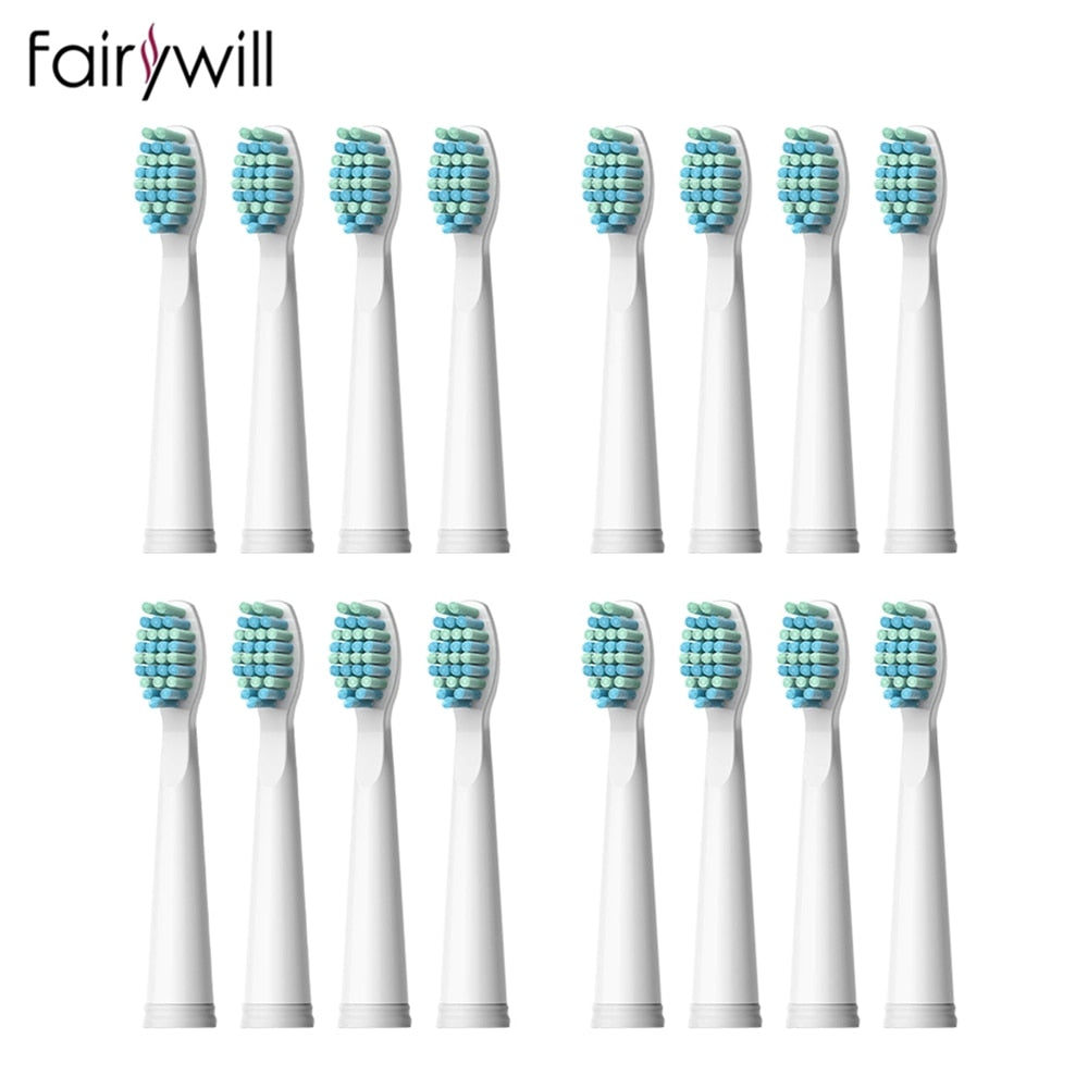 2023 Fairywill Toothbrush Replacement Heads 4Pcs 8 Pcs 16 Pcs Electric Toothbrush Sets for FW-507 FW-508 FW-917 Head Toothbrush