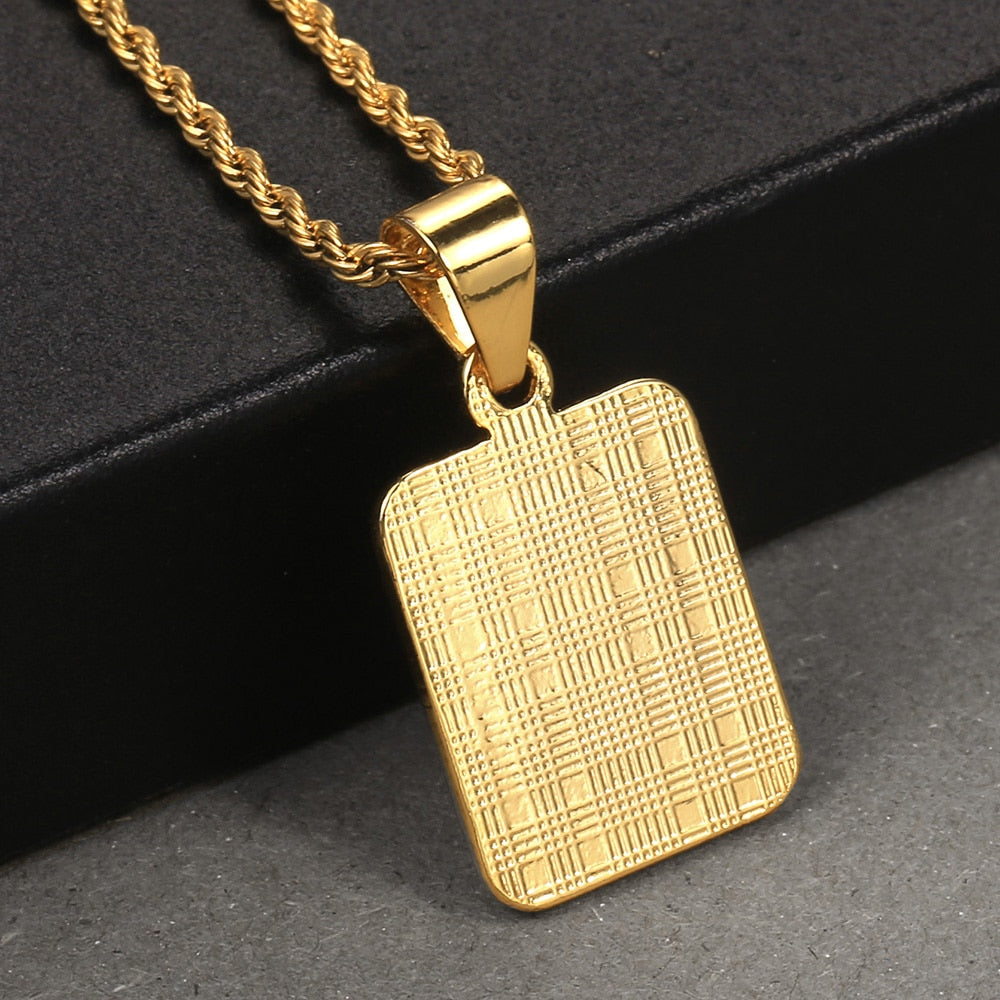 Women Men  A-Z Letter Necklaces Gold Color Initial Name Pendant Rope Chain English Alphabet Couple Jewelry Gift Dropshipping