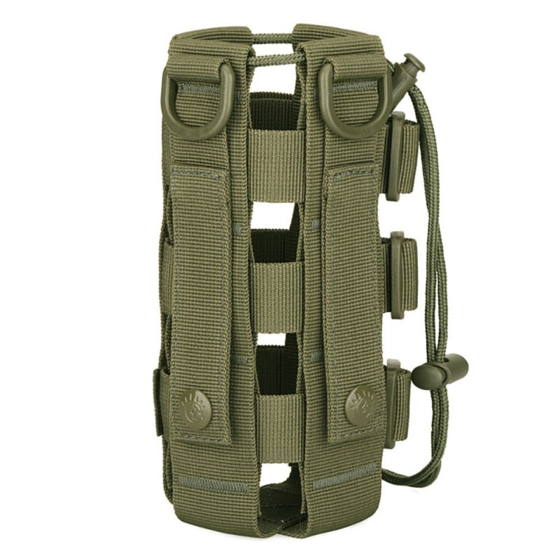 Molle Bag Tactical Water Bottle Pouch Bag Military Outdoor  Hiking cycling Drawstring Water Bottle Holder Kettle Carrier Bag