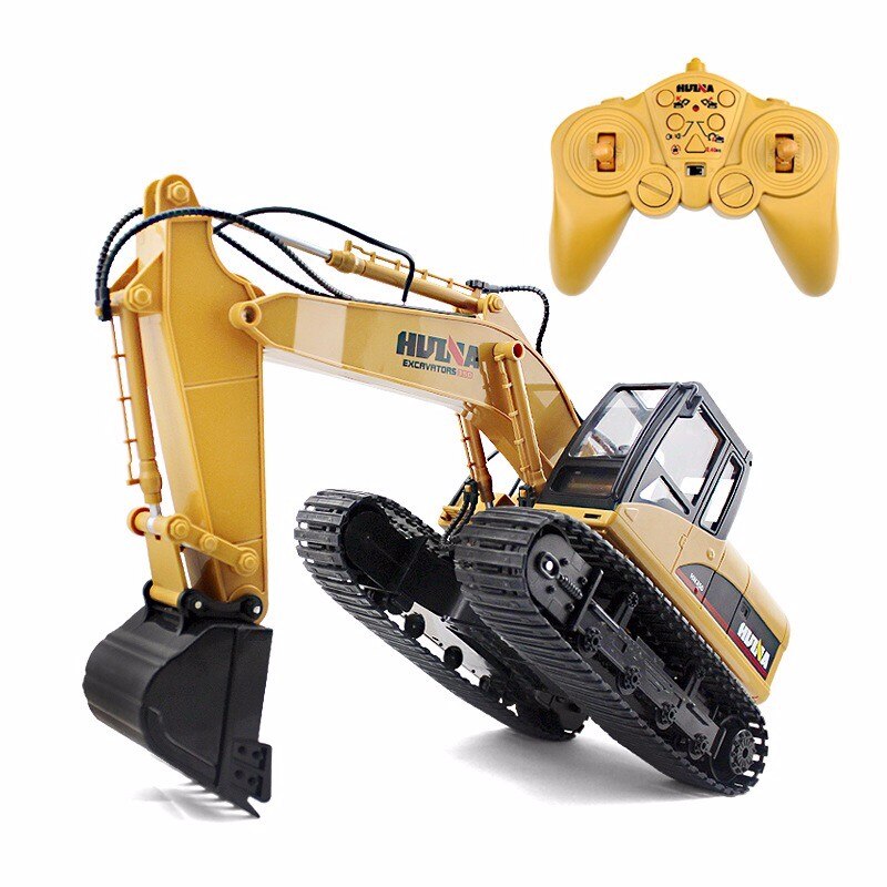 Huina 1550 RC Super Diecast Excavator for over 8 year old dropship from Lithuania/US/China ONLY with Free CAT Sticker(from CN))