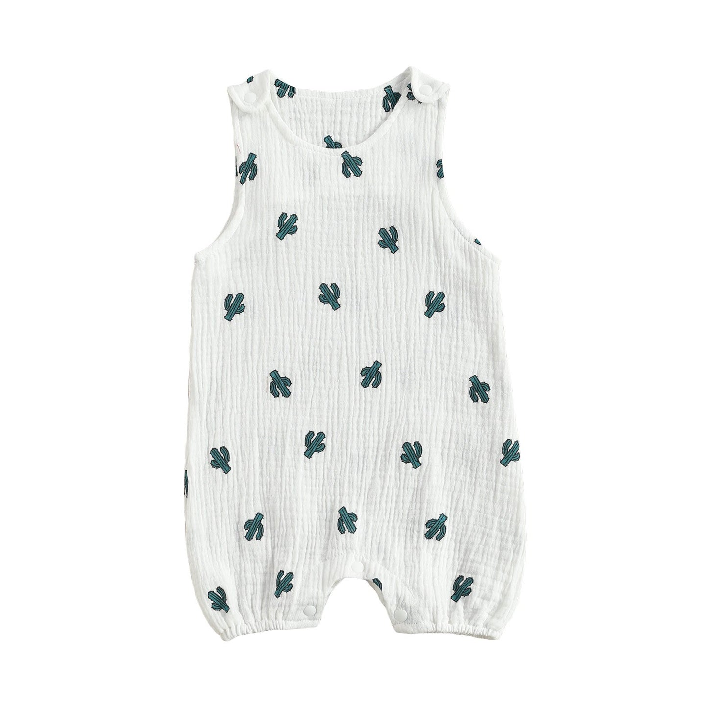 2021-01-20 lioraitiin 0-24M Newborn Baby Boys Girls Fashion Sleeveless Print Romper Stylish Loose Casual Spring Summer Romper