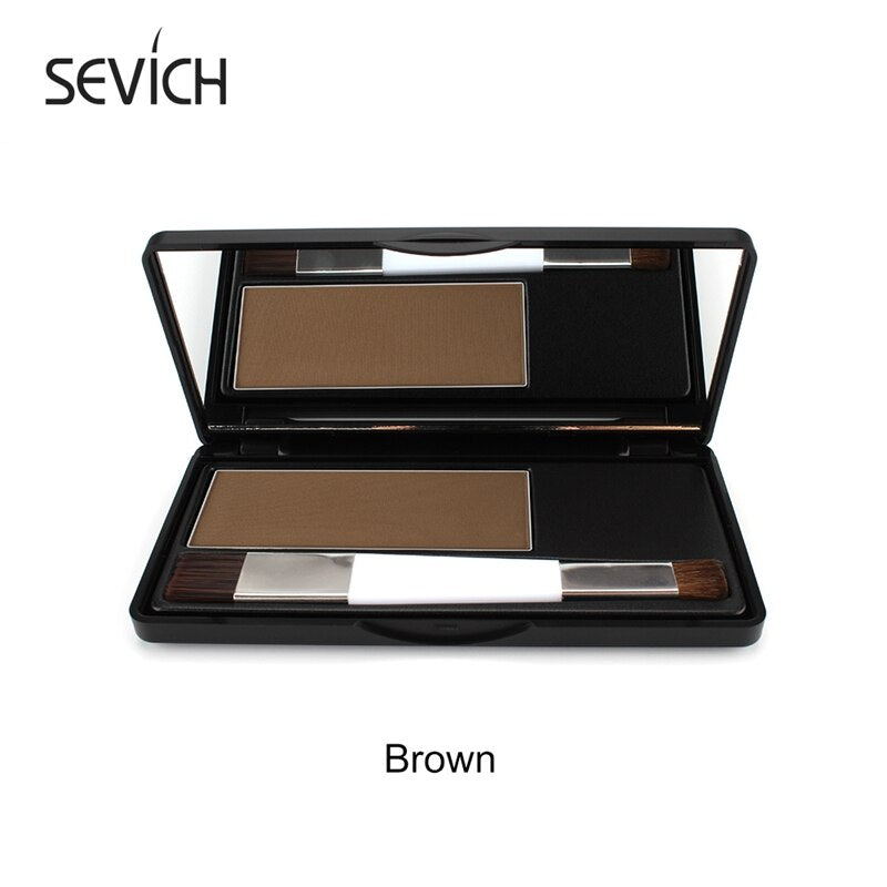 Sevich Hair Root Touch-Up 8g Hairline Shadow Powder 4 Colors Waterproof Edge Control Hairline Concealer Powder With Brush