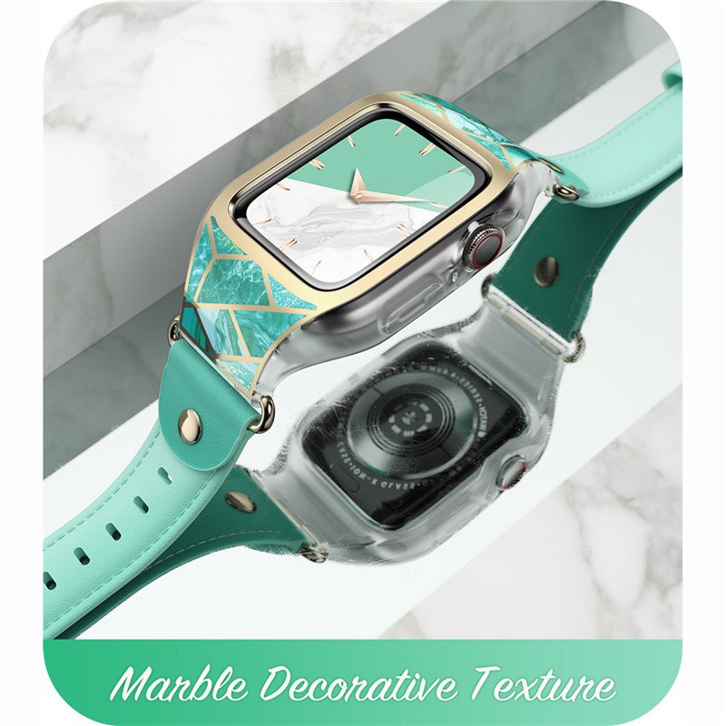 Band For Apple Watch 3/2/1 (42mm) I-BLASON Cosmo Stylish Sporty Protective Bumper Case Cover with Adjustable Strap Bands