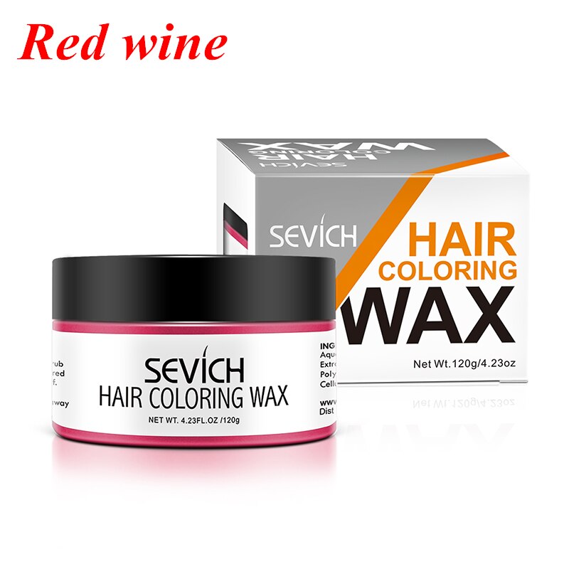 Sevich Temporary Hair Color Wax Salon Hair Coloring Styling Unisex Gray Disposable Dynamic Cake Party DIY Hairstyles 120g