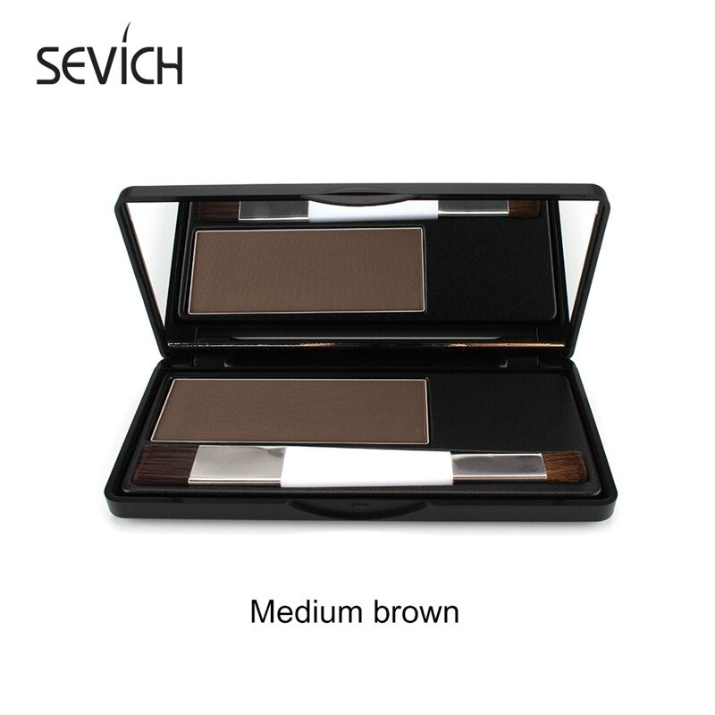 Sevich Hair Root Touch-Up 8g Hairline Shadow Powder 4 Colors Waterproof Edge Control Hairline Concealer Powder With Brush