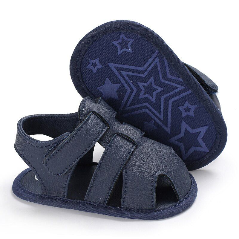 lioraitiin Baby Boy Sandals Focusnorm Fashion Toddler Kid Baby Boy Girl Sole Sandals Toddler Summer Shoes Sandals For 0-18M Baby