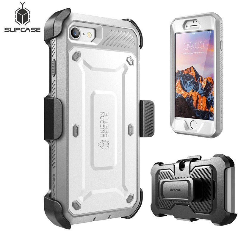 SUPCASE For iPhone SE 2022/2020 Case For iPhone 7/8 Case UB Pro Full-Body Holster Protective Case WITH Built-in Screen Protector